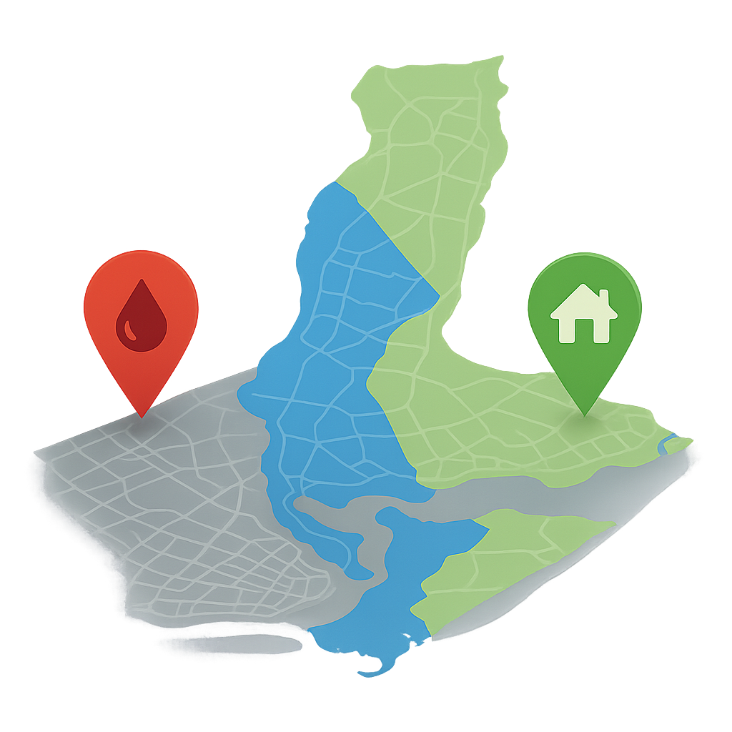 CIVAI Lagos Floodmap interface showing interactive flood zones and reports